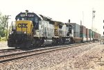 Stack train rolls west